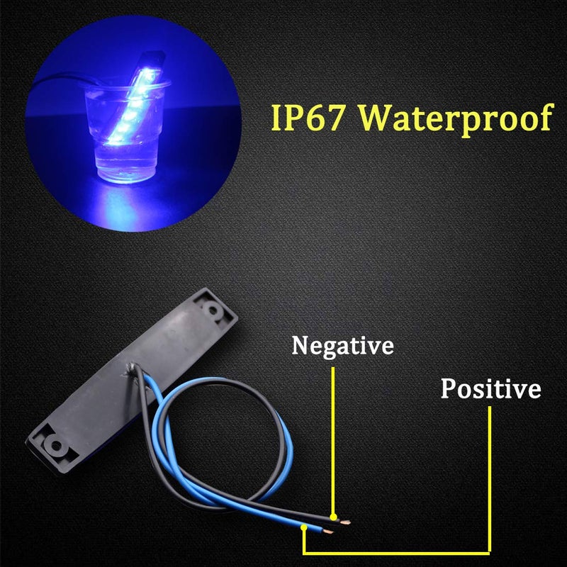 Botepon 6PCS LED Rock, Underglow Lights for Trucks, Jeep, ATV, Offroad, F150, Snowmobile (Blue) - Image 3